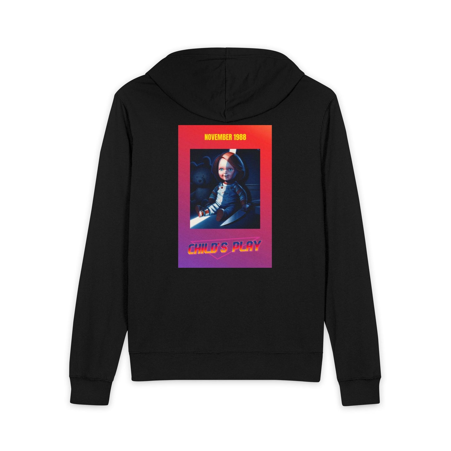 CHILD’S PLAY A UNISEX FULL ZIP UP HOODIE